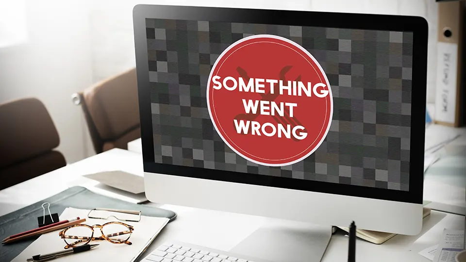 Tampilan Website Error Akibat Website Murah